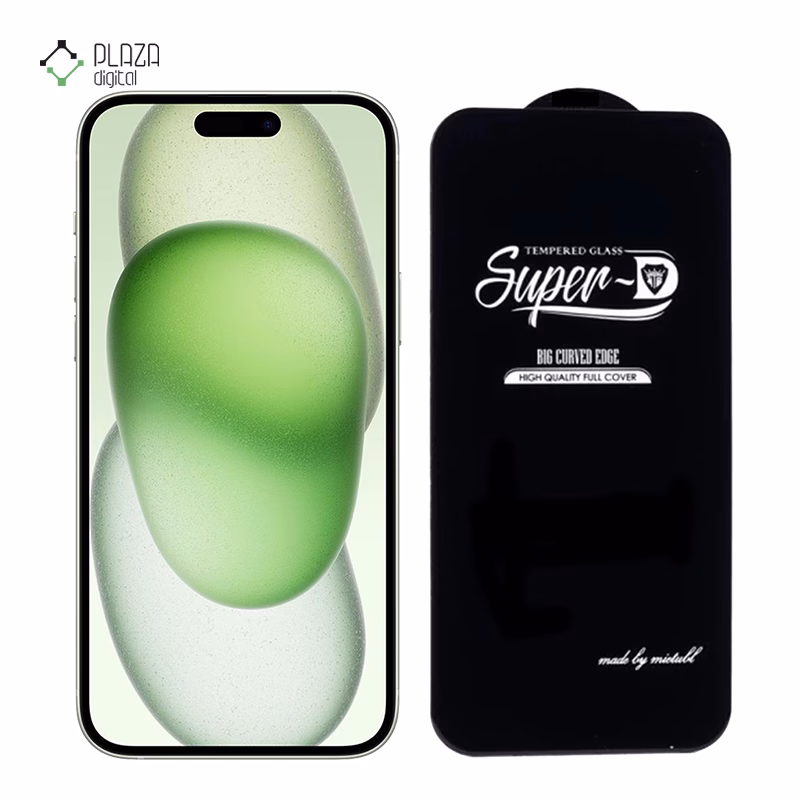 گلس گوشی اپل iPhone 15 مدل Super D پلازادیجیتال