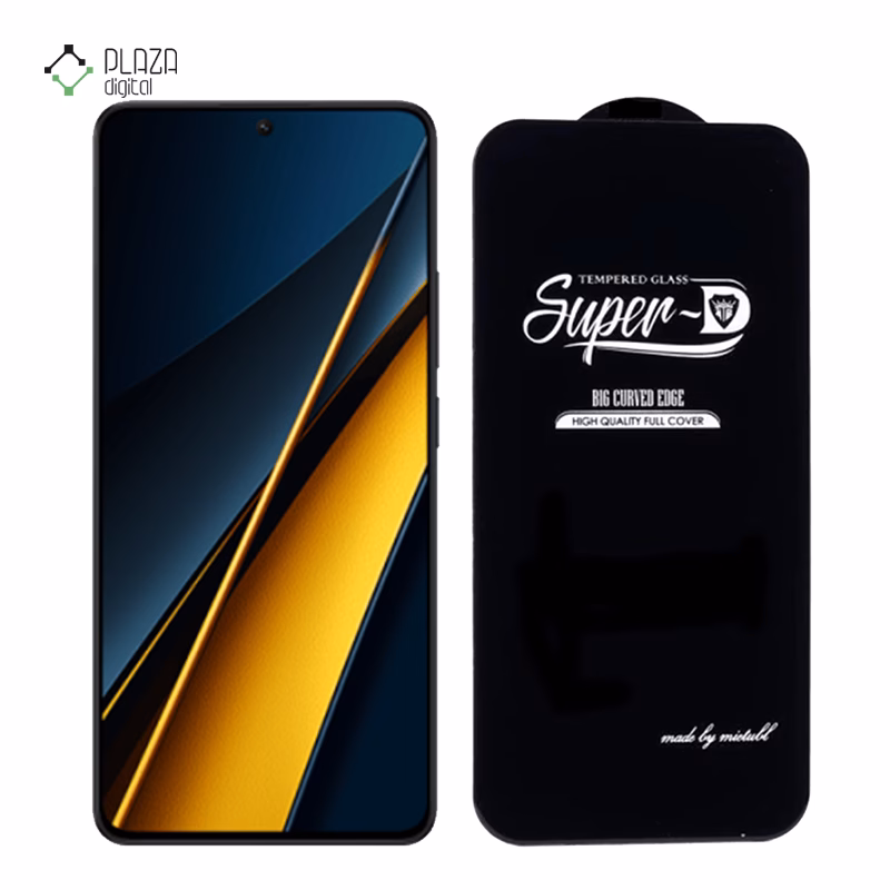 گلس گوشی پوکو X6 Pro 5G مدل Super D پلازادیجیتال