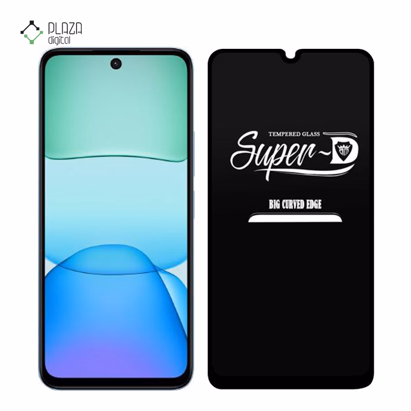 گلس گوشی شیائومی Redmi 13x / Redmi 13 مدل Super D پلازادیجیتال