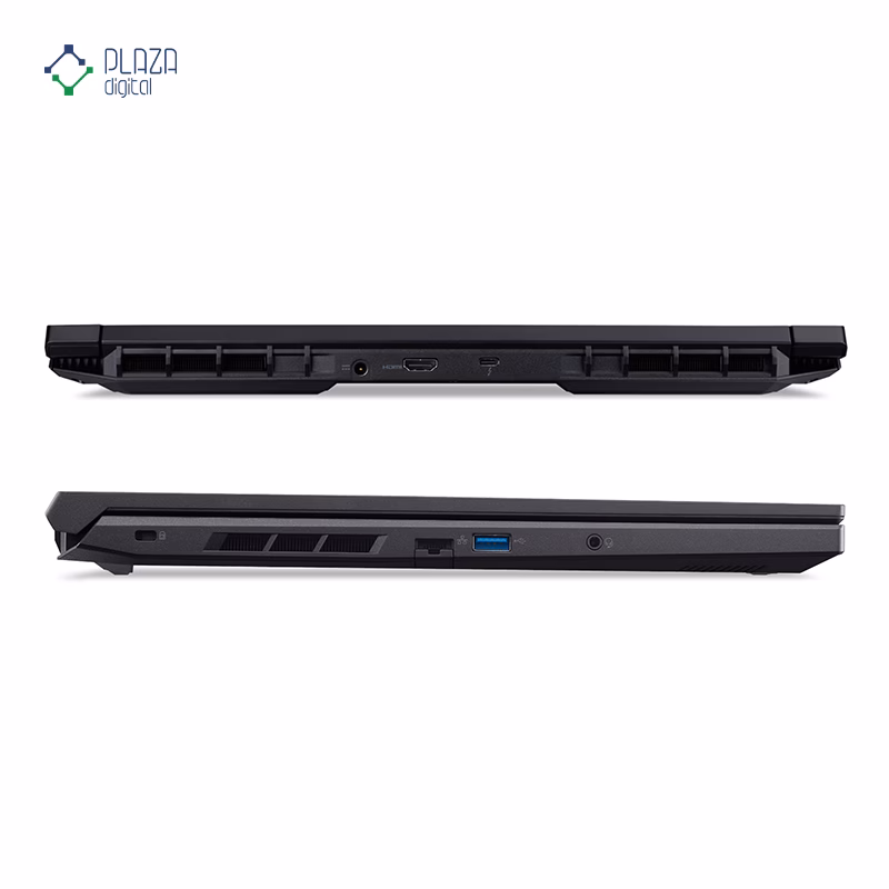 نمای درگاه های لپ تاپ گیمینگ ایسر 16 اینچی مدل Nitro V 16 ANV16-71-760Q i7 14650HX 48GB 1TB RTX4050 پلازا دیجیتال