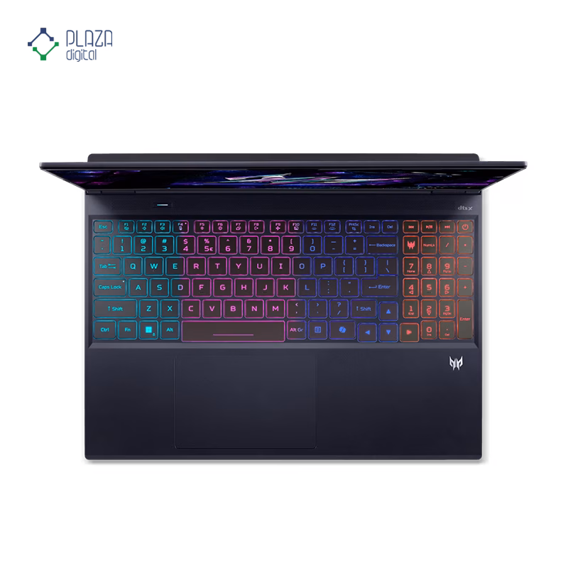 نمای کیبورد لپ تاپ گیمینگ ایسر 16 اینچی مدل Predator Helios Neo 16S AI PHN16S-71-98RF Ultra 9 275HX 32GB 1TB RTX5070 Ti پلازا دیجیتال