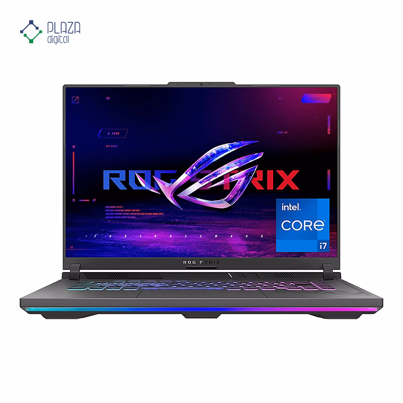 نمای جلو لپ تاپ گیمینگ ایسوس 16 اینچی مدل ROG Strix G16 G614JV i7 13650HX 24GB 512GB RTX4060 پلازا دیجیتال