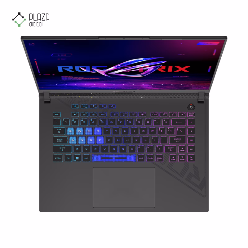 نمای کیبورد لپ تاپ گیمینگ ایسوس 16 اینچی مدل ROG Strix G16 G614JV i7 13650HX 32GB 512GB RTX4060 پلازا دیجیتال