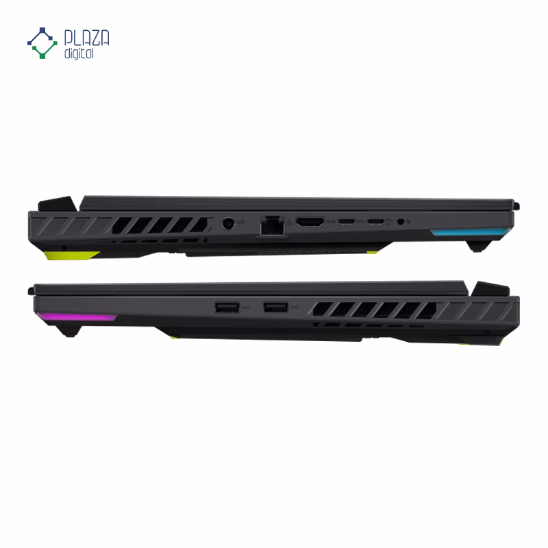 نمای درگاه های لپ تاپ گیمینگ ایسوس 16 اینچی مدل ROG Strix G16 G614PR R9 8940HX 64GB 4TB RTX5070 Ti پلازا دیجیتال