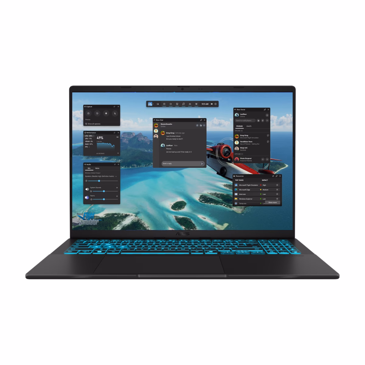 لپ تاپ ایسوس 16 اینچی مدل V16 V3607VH Core 7 240H 24GB 2TB RTX5050 پلازا دیجیتال