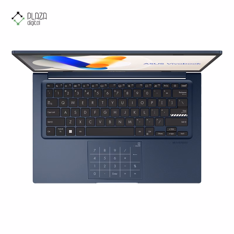 نمای کیبورد لپ تاپ ایسوس 14 اینچی مدل Vivobook 14 X1404VA i5 1334U 16GB 512GB رنگ سرمه ای پلازا دیجیتال