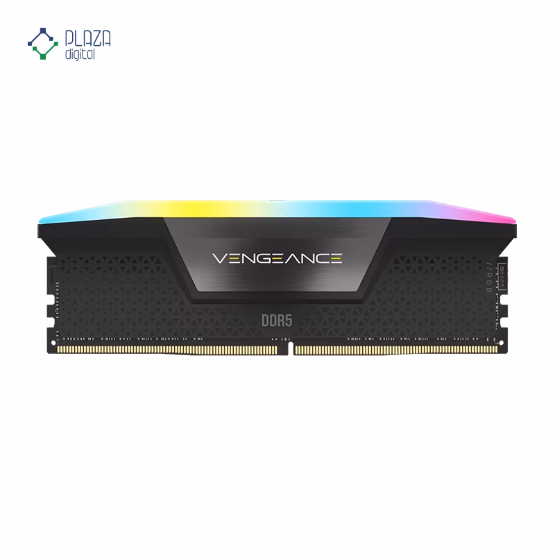 رم کامپیوتر DDR5 کورسیر مدل VENGEANCE RGB تک کاناله 5200 مگاهرتز CL40 ظرفیت 16 گیگابایت پلازا دیجیتال