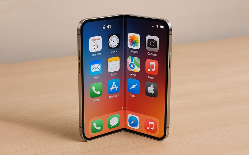 آیفون تاشو جدید ؛ مشخصات و قیمت و زمان عرضه 11 اندازه نمایشگر آیفون فولد
