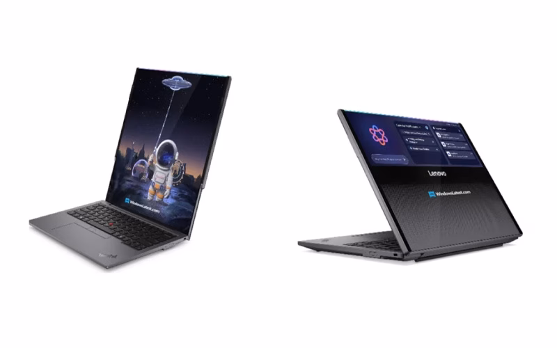 لپ تاپ رول شونده لنوو با نمایشگر کشویی 4 لپ تاپ رول شونده لنوو