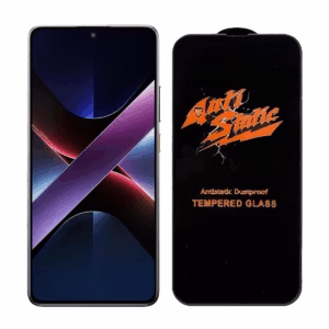 گلس گوشی پوکو X7 Pro آکوآرا مدل Antistatic AKU as1 پلازادیجیتال