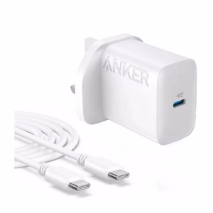 شارژر دیواری انکر مدل B2347 توان 20 وات به همراه کابل USB-C پلازادیجیتال