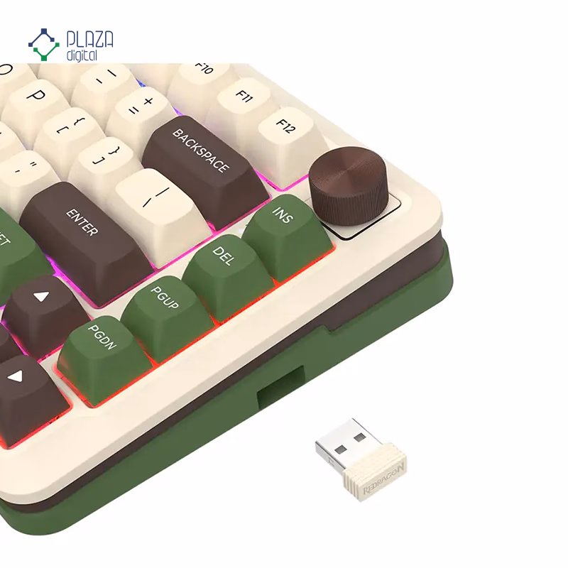 کیبورد گیمینگ بی سیم با سیم ردراگون مدل Cyrus Pro K681 CGC پلازادیجیتال
