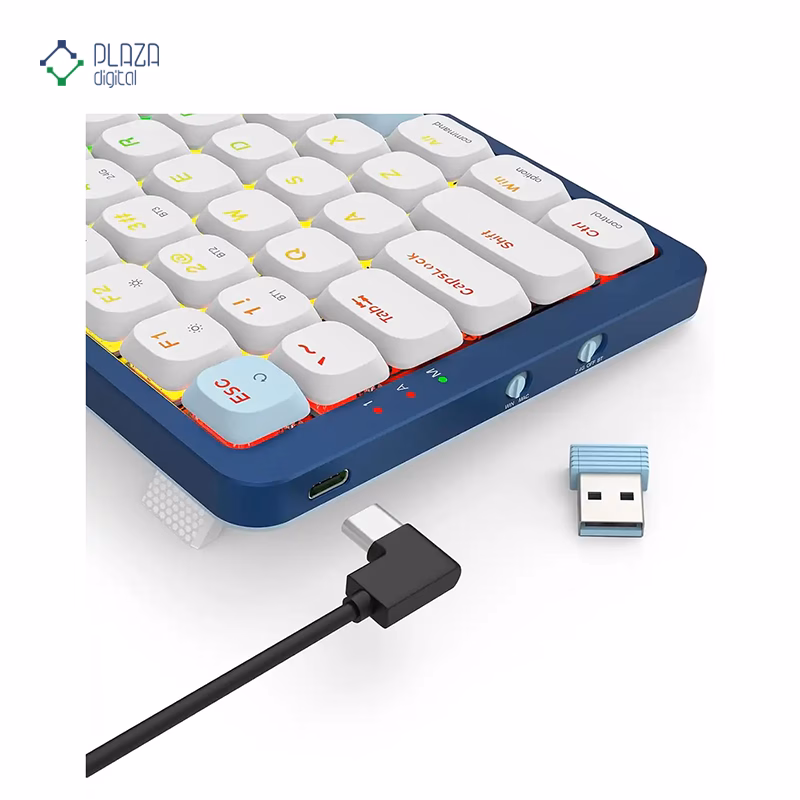 کیبورد با سیم گیمینگ ردراگون مدل EVA Pro K684 WB RGB پلازا دیجیتال