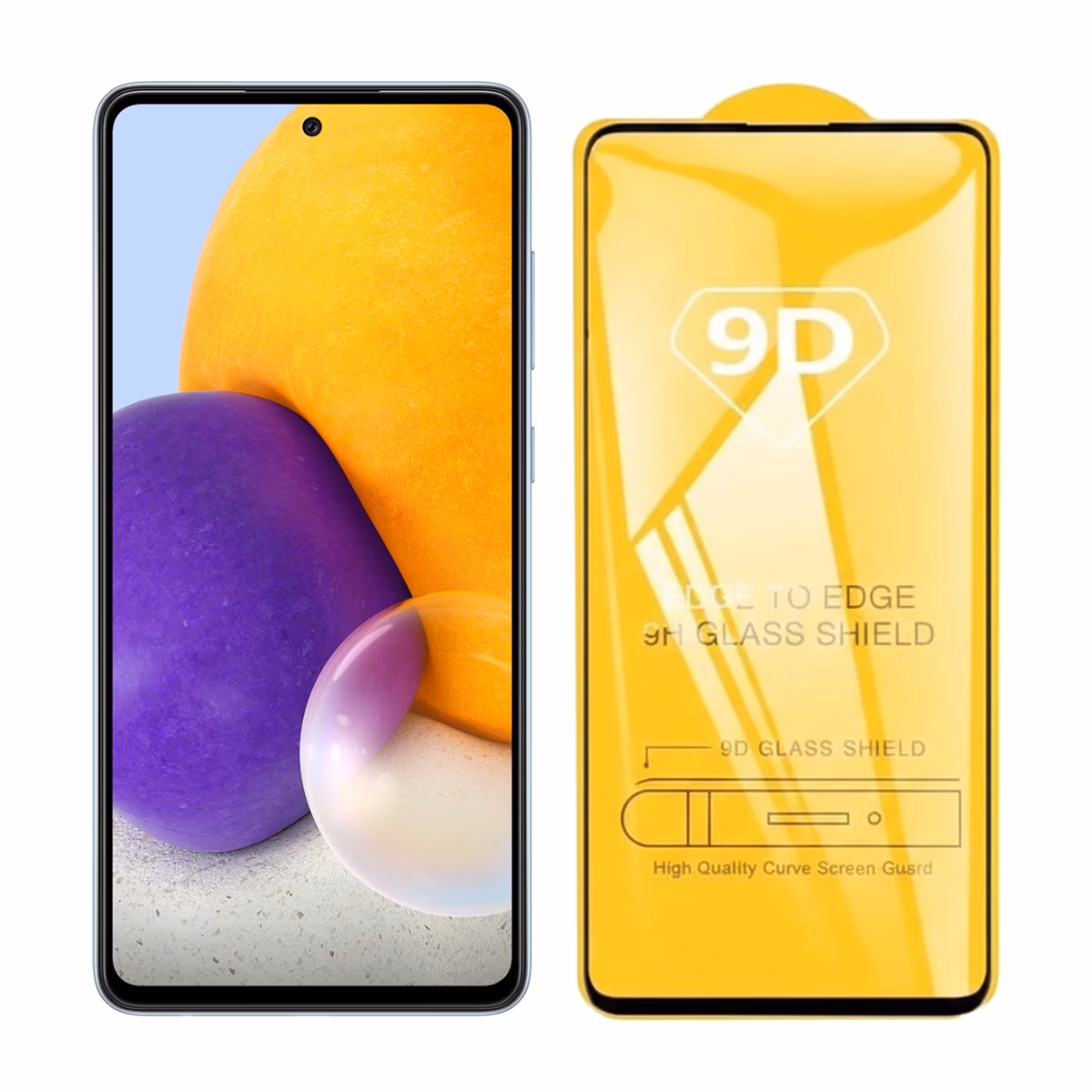 گلس گوشی سامسونگ Galaxy A72 مدل 9D