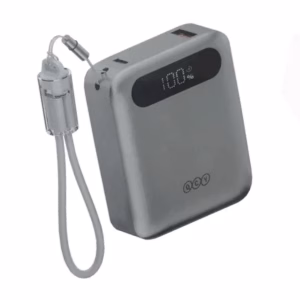 پاوربانک کیو سی وای مدل PB10D ظرفیت 10000 میلی ‌آمپر ساعت مشکی پلازادیجیتال