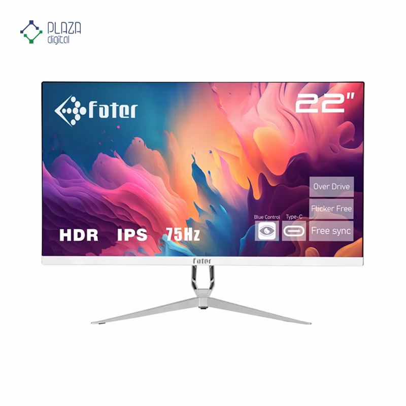نمای جلو مانیتور فاطر 22 اینچ مدل F22-075W4 پلازا دیجیتال