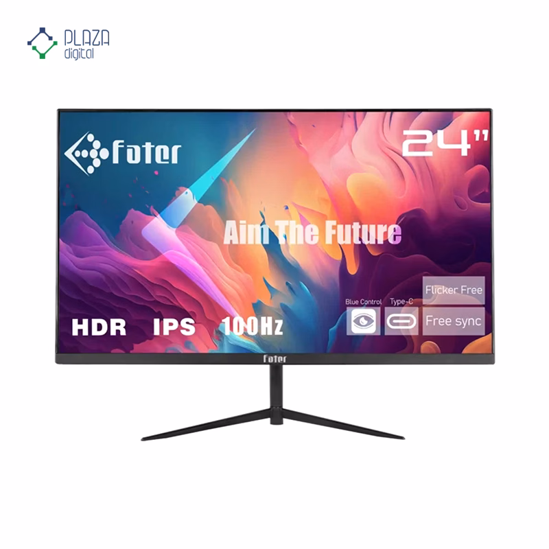 نمای جلو مانیتور فاطر 24 اینچ مدل F24-180B1 پلازا دیجیتال