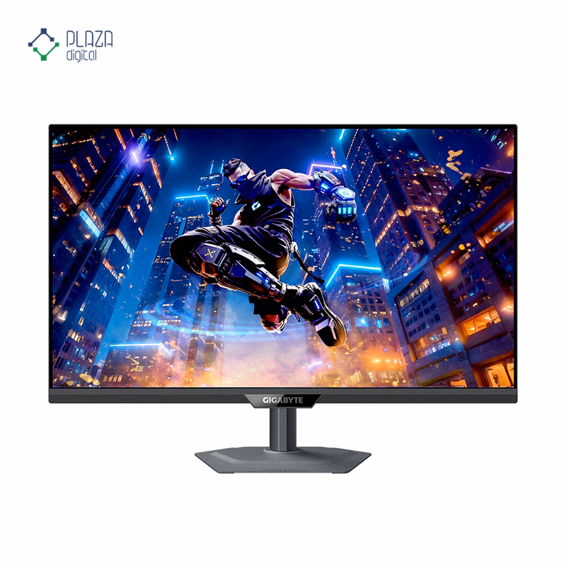 نمای جلو مانیتور گیمینگ گیگابایت 27 اینچ مدل M27Q2 QD پلازا دیجیتال