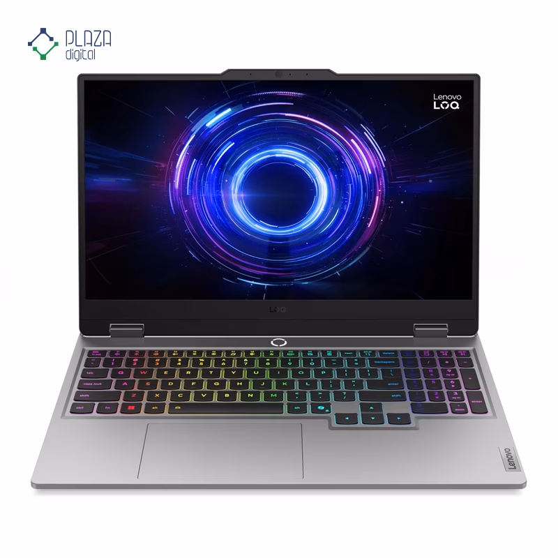 نمای جلو لپ تاپ گیمینگ لنوو 15.6 اینچی مدل LOQ 15IRX10 i7 14700HX 64GB 4TB RTX5050 پلازا دیجیتال