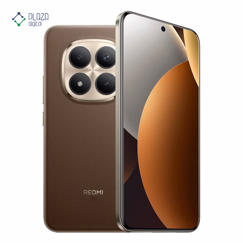 نمای جلو گوشی موبایل شیائومی مدل Redmi Note 15 Pro 5G Plus ظرفیت 512 گیگابایت رم 12 گیگابایت - گلوبال قهوه ای پلازا دیجیتال