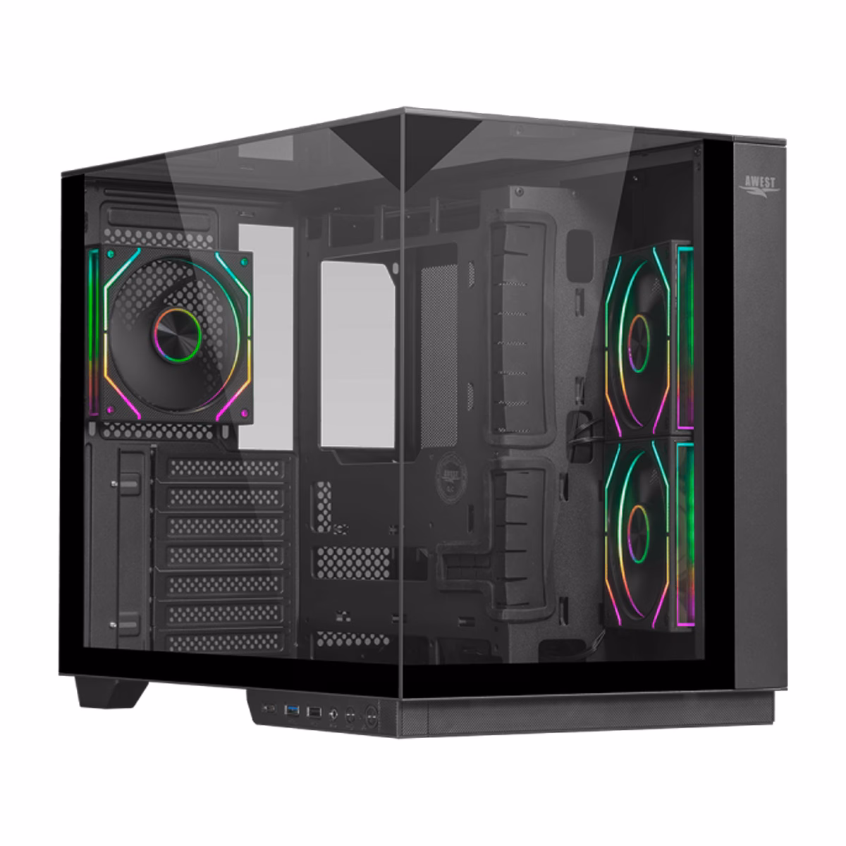 کیس کامپیوتر گیمینگ اوست مدل AQ-17TG-B