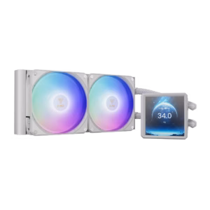 خنک کننده پردازنده مایع گیم دیاس مدل AURA GL240 LCD رنگ سفید پلازا دیجیتال