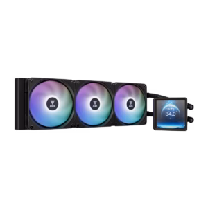خنک کننده پردازنده مایع گیم دیاس مدل AURA GL360 LCD رنگ مشکی پلازا دیجیتال