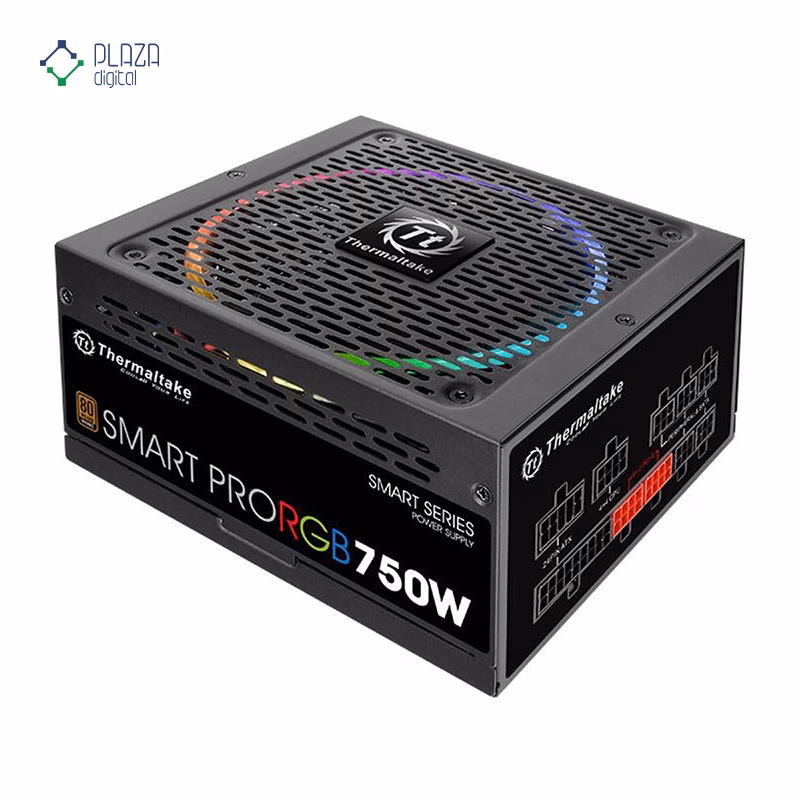 پاور کامپیوتر ترمالتیک مدل Smart Pro RGB 750W Bronze پلازا دیجیتال