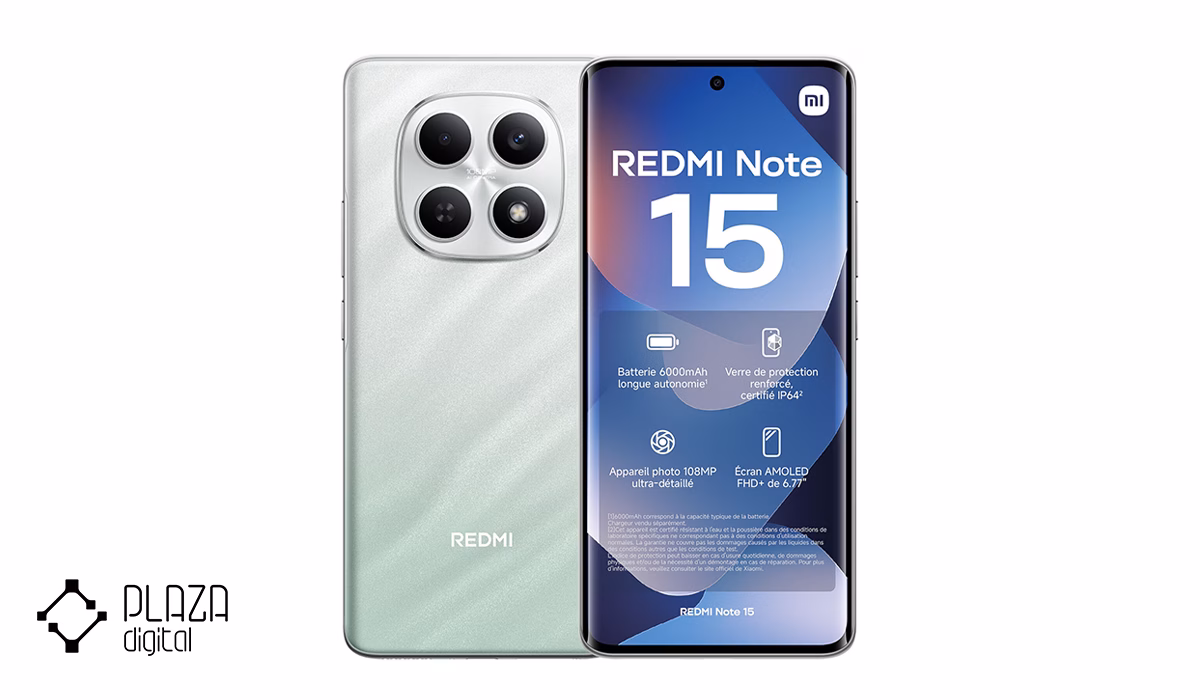 بهترین گوشی های میان رده ۲۰۲۶ 14 گوشی موبایل شیائومی مدل Redmi Note 15 4G ظرفیت 256 گیگابایت رم 8 گیگابایت