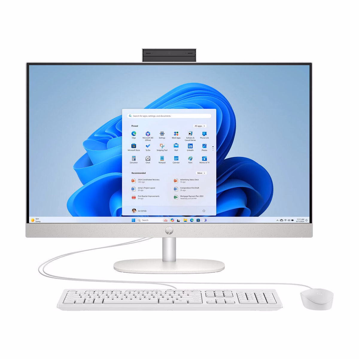 کامپیوتر All in One اچ پی 27 اینچی مدل cr2041nh Ultra 7 255U 16GB 512GB
