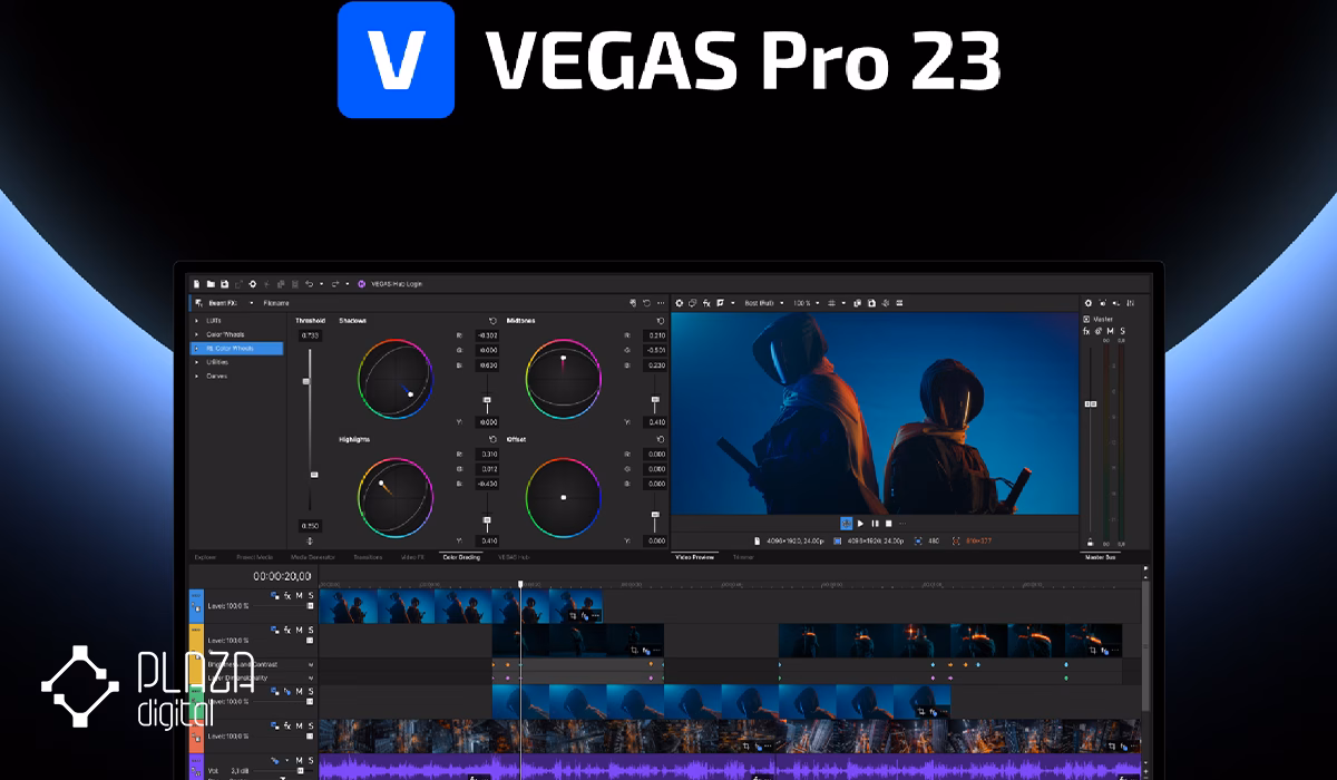 بهترین نرم افزارهای ویرایش فیلم برای لپ تاپ و کامپیوتر 37 نرم افزار Sony Vegas Pro