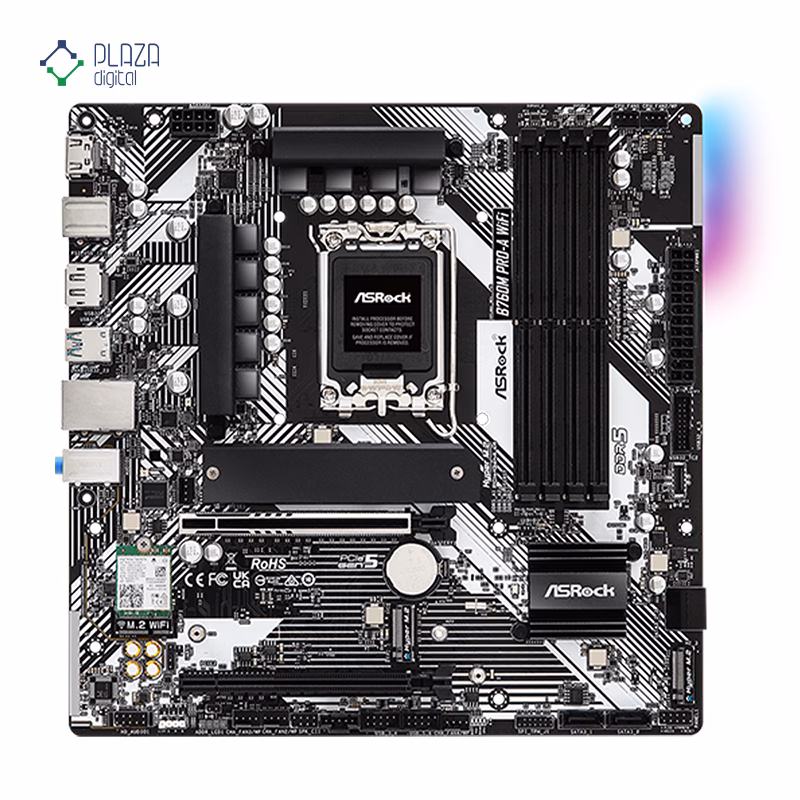 مادربرد ازراک مدل B760M Pro-A WiFi D5 پلازا دیجیتال