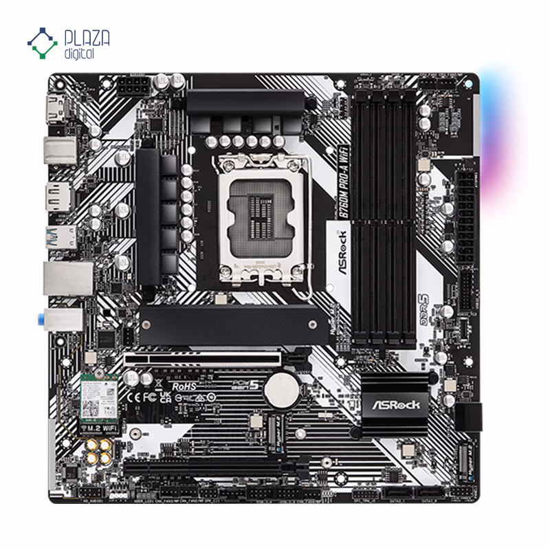 مادربرد ازراک مدل B760M Pro-A WiFi D5 پلازا دیجیتال