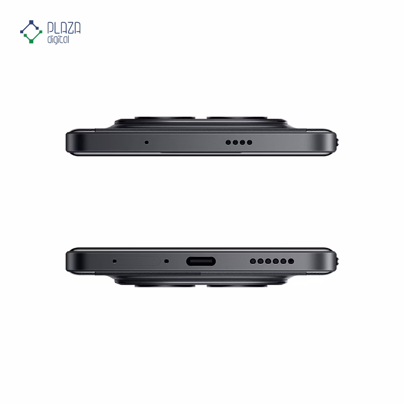 نمای بالا و پایین گوشی موبایل پوکو مدل Poco M8 Pro 5G ظرفیت 512 گیگابایت رم 12 گیگابایت رنگ مشکی پلازا دیجیتال