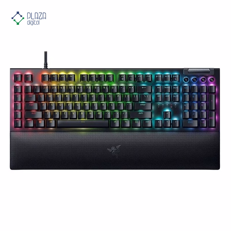 کیبورد گیمینگ ریزر مدل Blackwidow V4 Green Switch