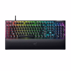 کیبورد گیمینگ ریزر مدل Blackwidow V4 Green Switch