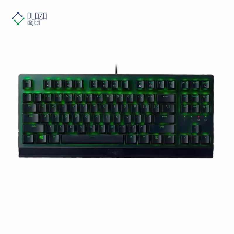 کیبورد با سیم گیمینگ ریزر مدل Blackwidow X Green Switch
