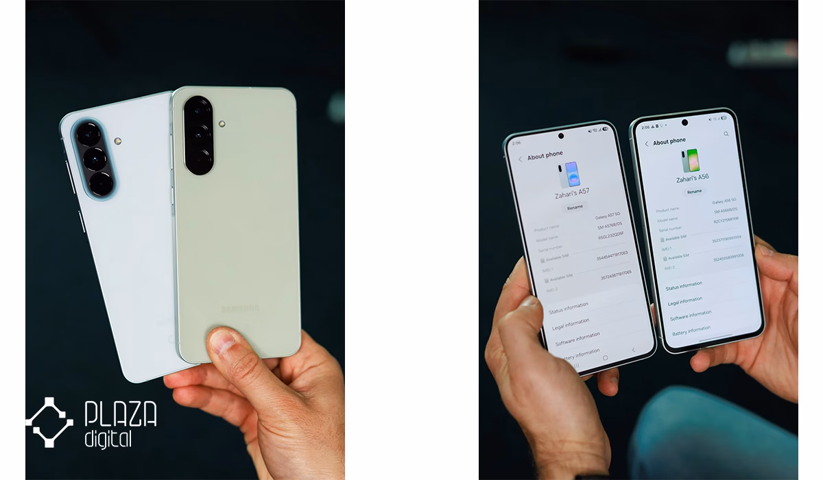 مقایسه گوشی سامسونگ گلکسی A56 و گلکسی A57 16 مقایسه سختافزار و نرمافزار Galaxy A57 و Galaxy A56