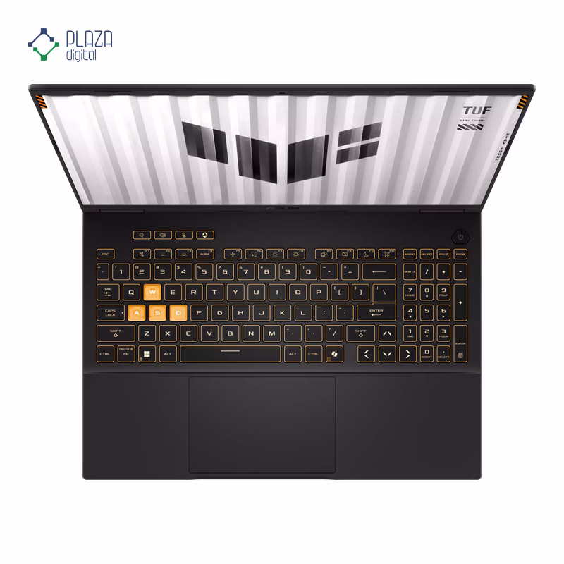 نمای کیبورد لپ تاپ ایسوس 16 اینچی مدل TUF Gaming F16 FX608LM Core Ultra 9 275HX 64GB 2TB RTX5060 پلازا دیجیتال