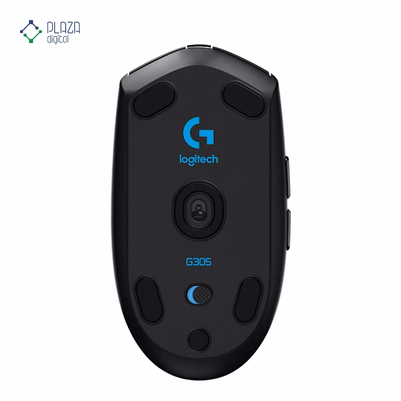 نمای پشت ماوس بی سیم لاجیتک مدل G304 مشکی پلازا دیجیتال