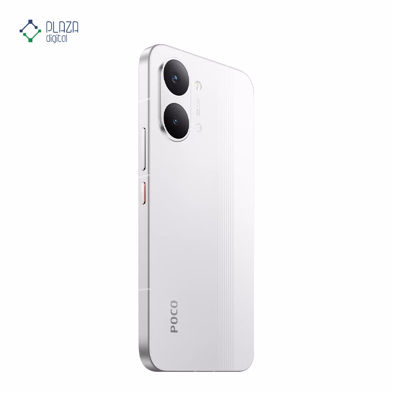 نمای پشت گوشی موبایل پوکو مدل Poco X8 Pro Max 5G ظرفیت 512 گیگابایت رم 12 گیگابایت سفید پلازا دیجیتال