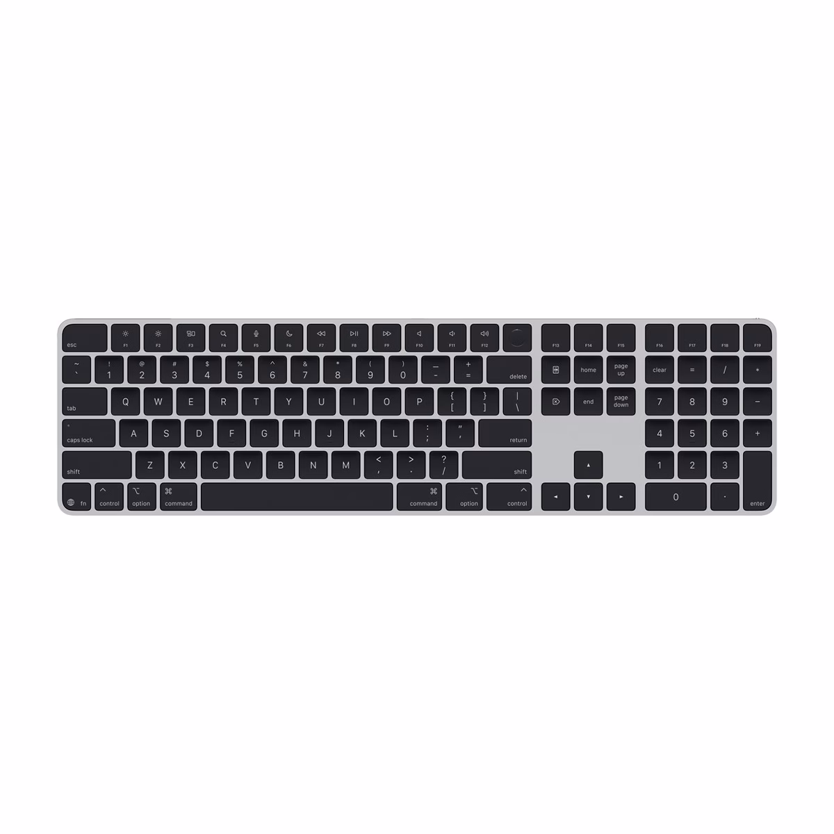 کیبورد اپل مدل Magic Keyboard with Touch ID and Numeric Keypad 2024 MXK83 USB–C