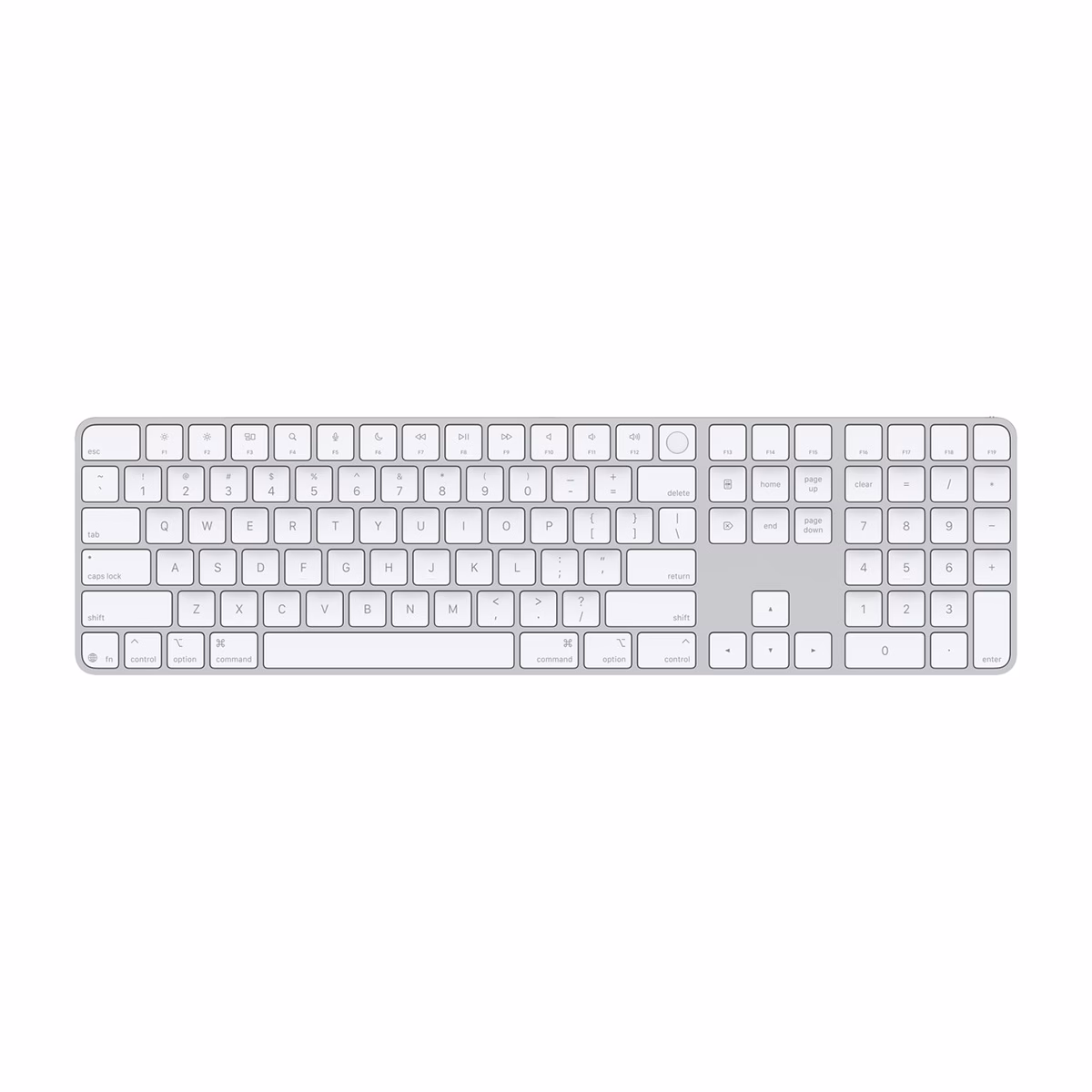 کیبورد اپل مدل Magic Keyboard with Touch ID and Numeric Keypad 2024 MXK73 USB–C
