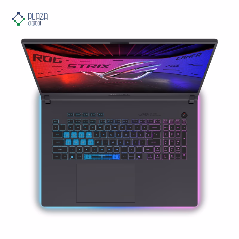 نمای کیبورد لپ تاپ گیمینگ ایسوس 18 اینچی مدل ROG Strix G18 G815JMR i7 14650HX 32GB 1TB RTX5060 پلازا دیجیتال