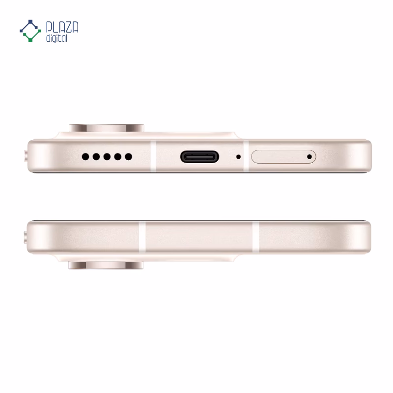 نمای کنار گوشی موبایل آنر مدل Honor 600 lite 5G ظرفیت 128 گیگابایت رم 8 گیگابایت طلایی پلازا دیجیتال