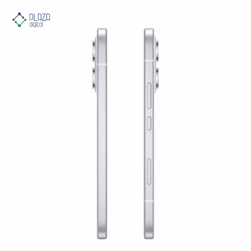 نمای کنار گوشی موبایل آنر مدل Honor 600 lite 5G ظرفیت 128 گیگابایت رم 8 گیگابایت خاکستری پلازا دیجیتال