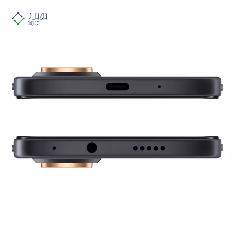 درگاه های گوشی موبایل آنر مدل X7e 4G ظرفیت 128 گیگابایت رم 6 گیگابایت مشکی پلازا دیجیتال