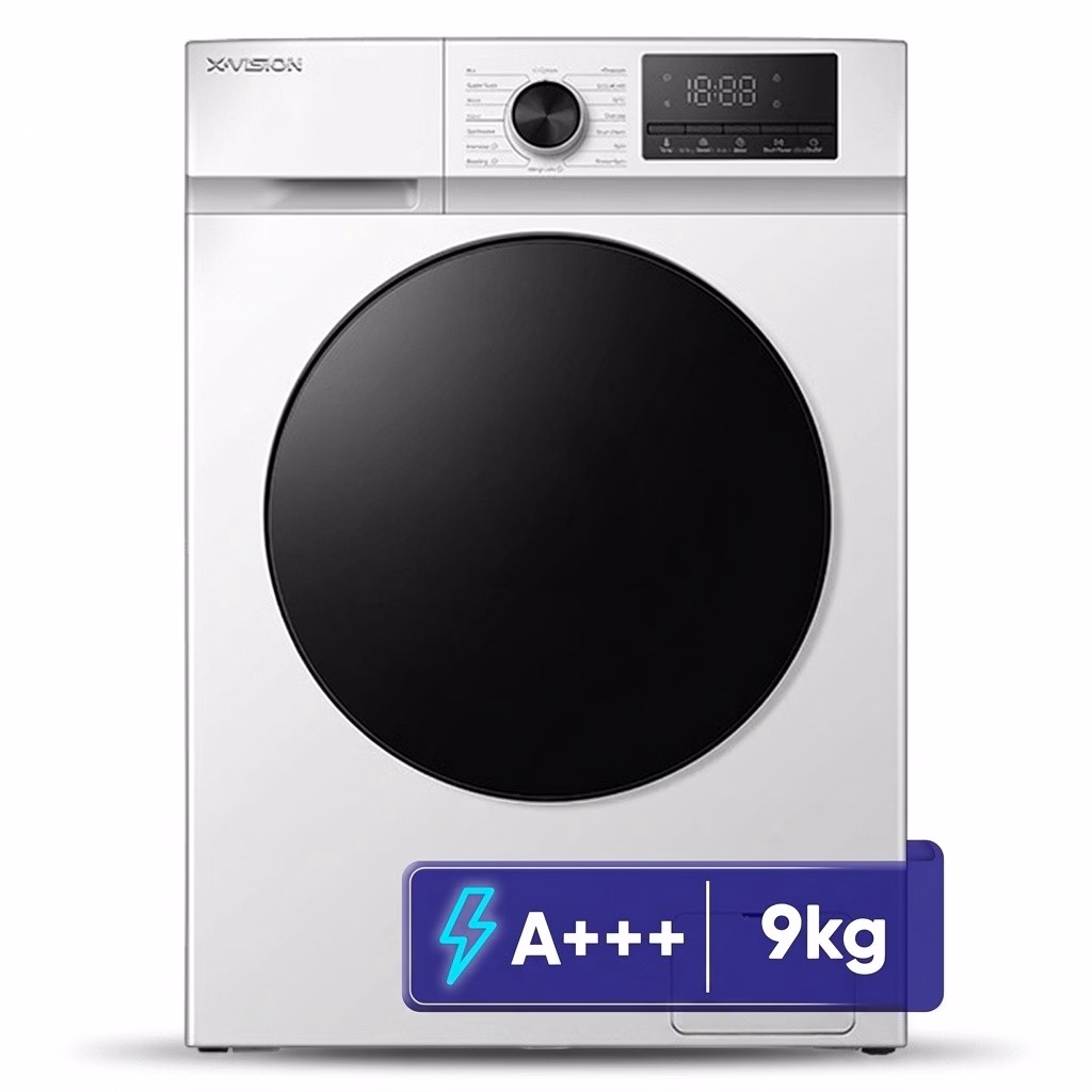 ماشین لباسشویی 9 کیلوگرم اتوماتیک ایکس ویژن مدل TF94-AWBL/ASBL