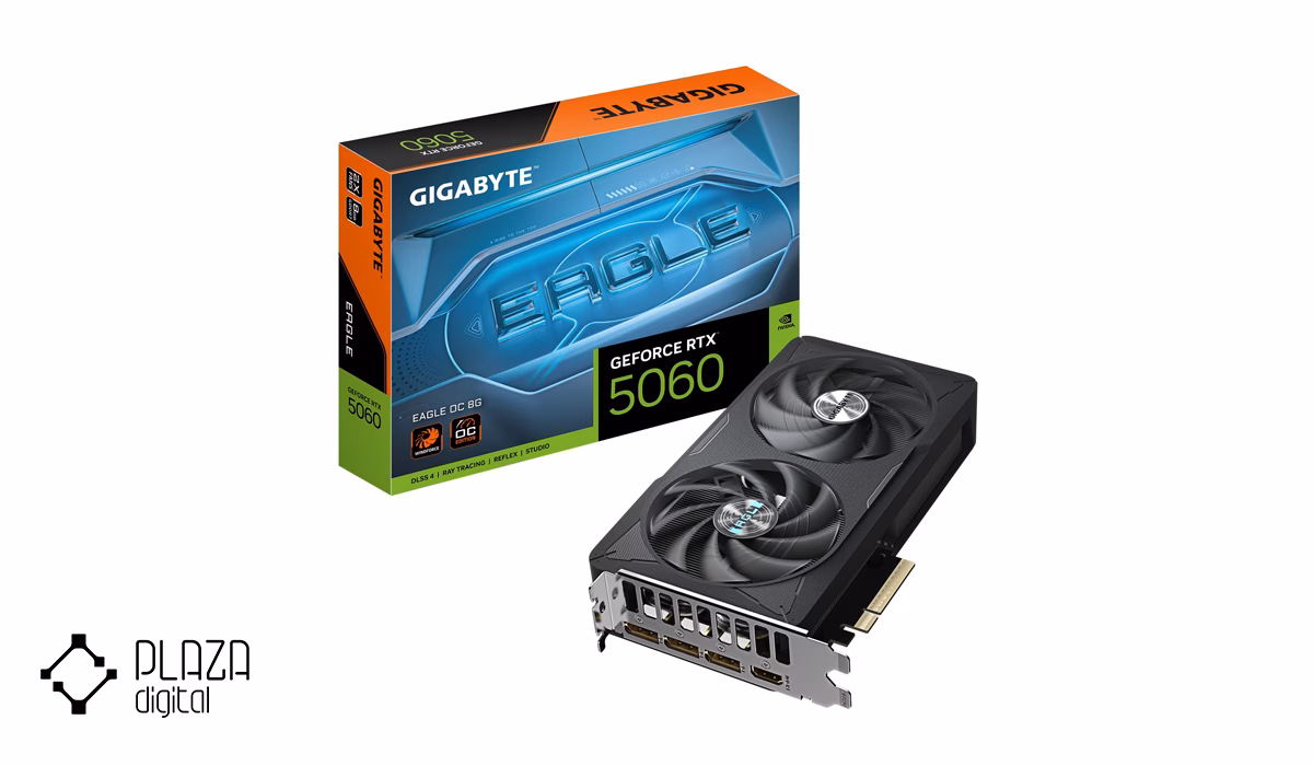 بهترین کارت گرافیک 8GB 19 کارت گرافیک گیگابایت GeForce RTX 5060 EAGLE OC 8G