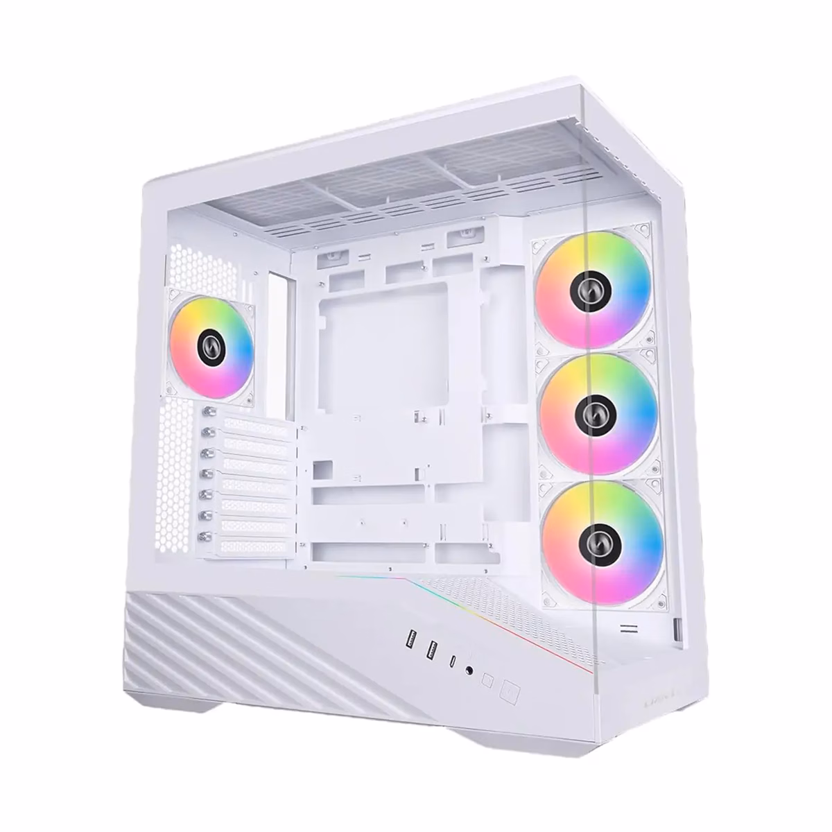 کیس کامپیوتر لیان لی مدل Vector V100R White